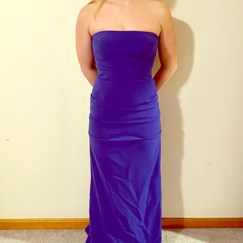 Used once strapless gown